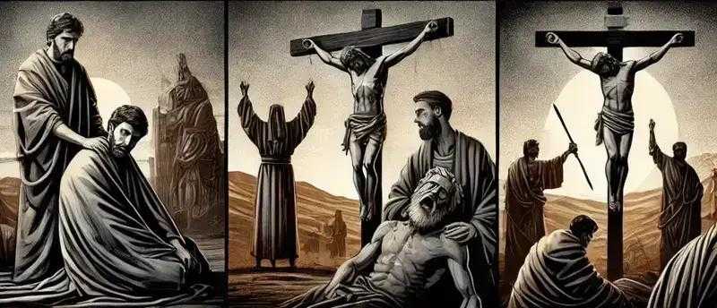 imagem do sofrimento de Mateus ao ver Jesus crucificado Como morreu Mateus discípulo de Jesus