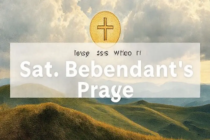 Como rezar a oração de são bento no dia a dia